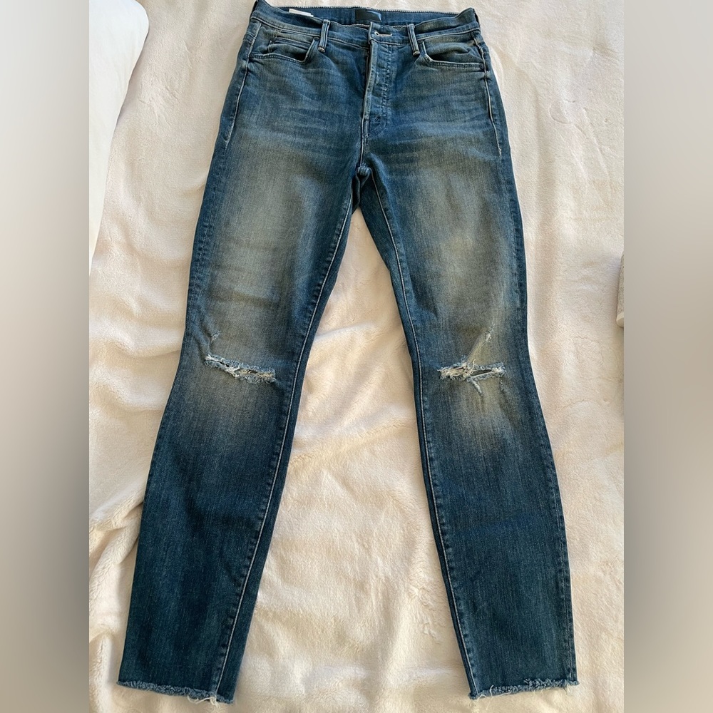 MOTHER The stunner ankle fray size 27 color in field of dreams